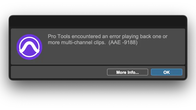 常见Pro Tools 错误代码含义及修复(2) - 第1张 - 同期录音网 常见Pro Tools 错误代码含义及修复(2) - 第1张