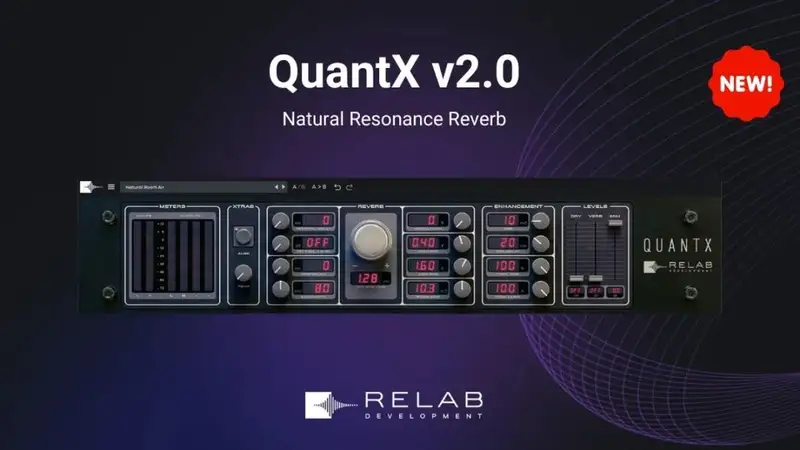 Relab Development 将 QuantX 混响效果插件更新到 v2.0 - 第1张 - 同期录音网 Relab Development 将 QuantX 混响效果插件更新到 v2.0 - 第1张