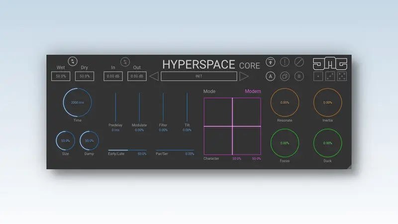 United Plugins 发布 HyperspaceCore 免费混响效果插件 - 第1张 - 同期录音网 United Plugins 发布 HyperspaceCore 免费混响效果插件 - 第1张